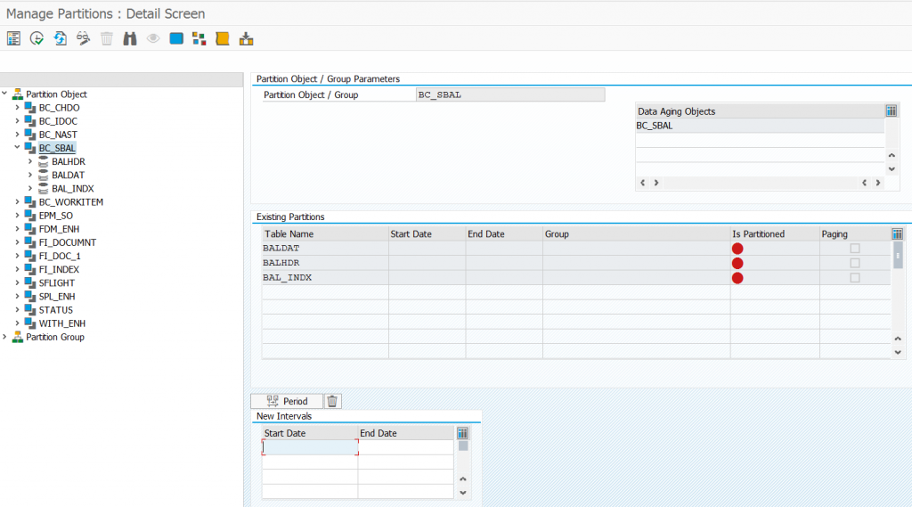 SAP database growth control HANA data aging