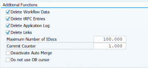 Idoc deletion technical settings