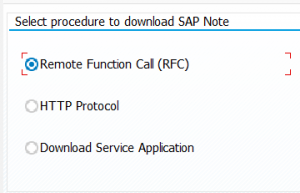 Note download procedure