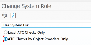 Set central system role