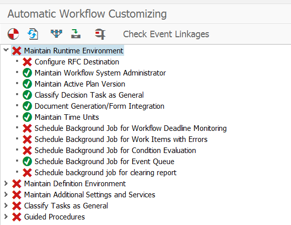 Workflow initial configuration – 