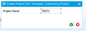 Create project in spro_admin