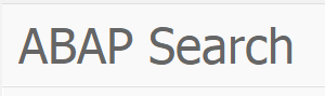 Scanning ABAP code: ABAP search tool