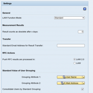 SLAW2 settings