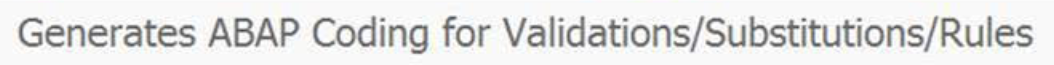 Generating substitution and validation rules