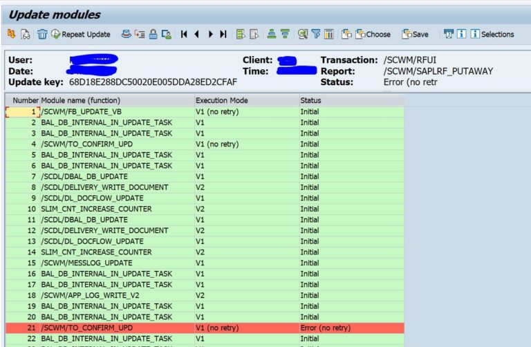 solved: update insert error ABAP update administration – Saptechnicalguru.com