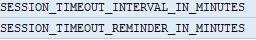 Setting FIORI gateway time-out and time-out warning