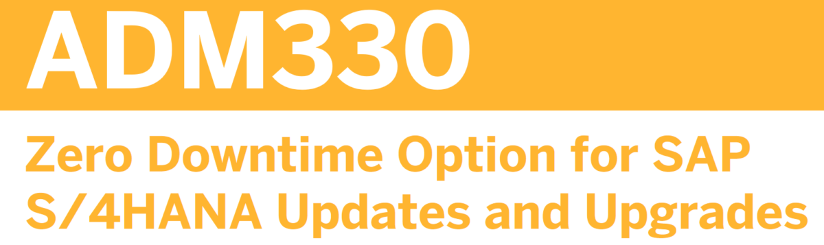 Reducing S4HANA upgrade downtime: ZDO, zero downtime option