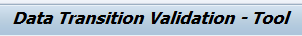 S4HANA conversion DTV tool (data transition validation)