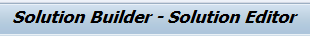 SAP Solution builder