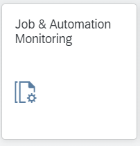 SAP Focused Run batch job monitoring overview