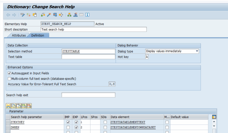 ABAP training: Data Dictionary: Search Help – Saptechnicalguru.com