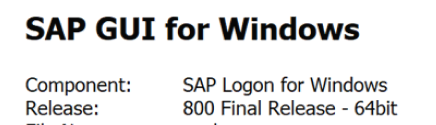 SAP GUI 64 bit